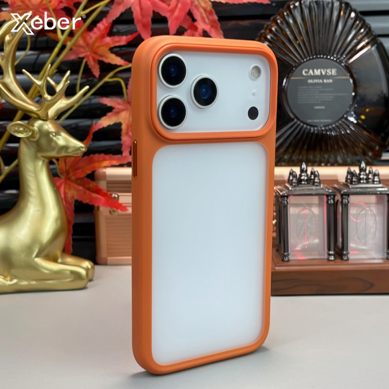 Clear Shockproof Bumper Case - Luksusowe przezroczyste etui matowe TPU do
