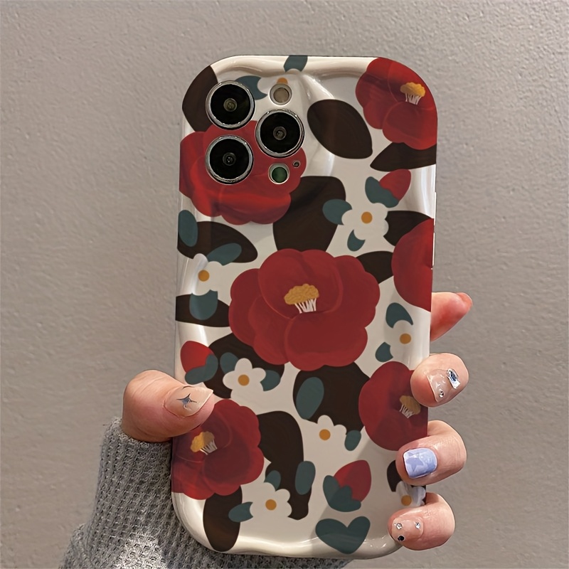 Vintage Floral Pattern Soft Case - Etui na telefon z vintage wzorem
