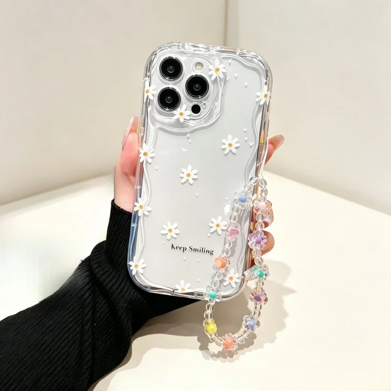 Etui z uroczym uśmiechem, moty – Cute Cartoon Wrist Strap Silicone Case recenzja i cena