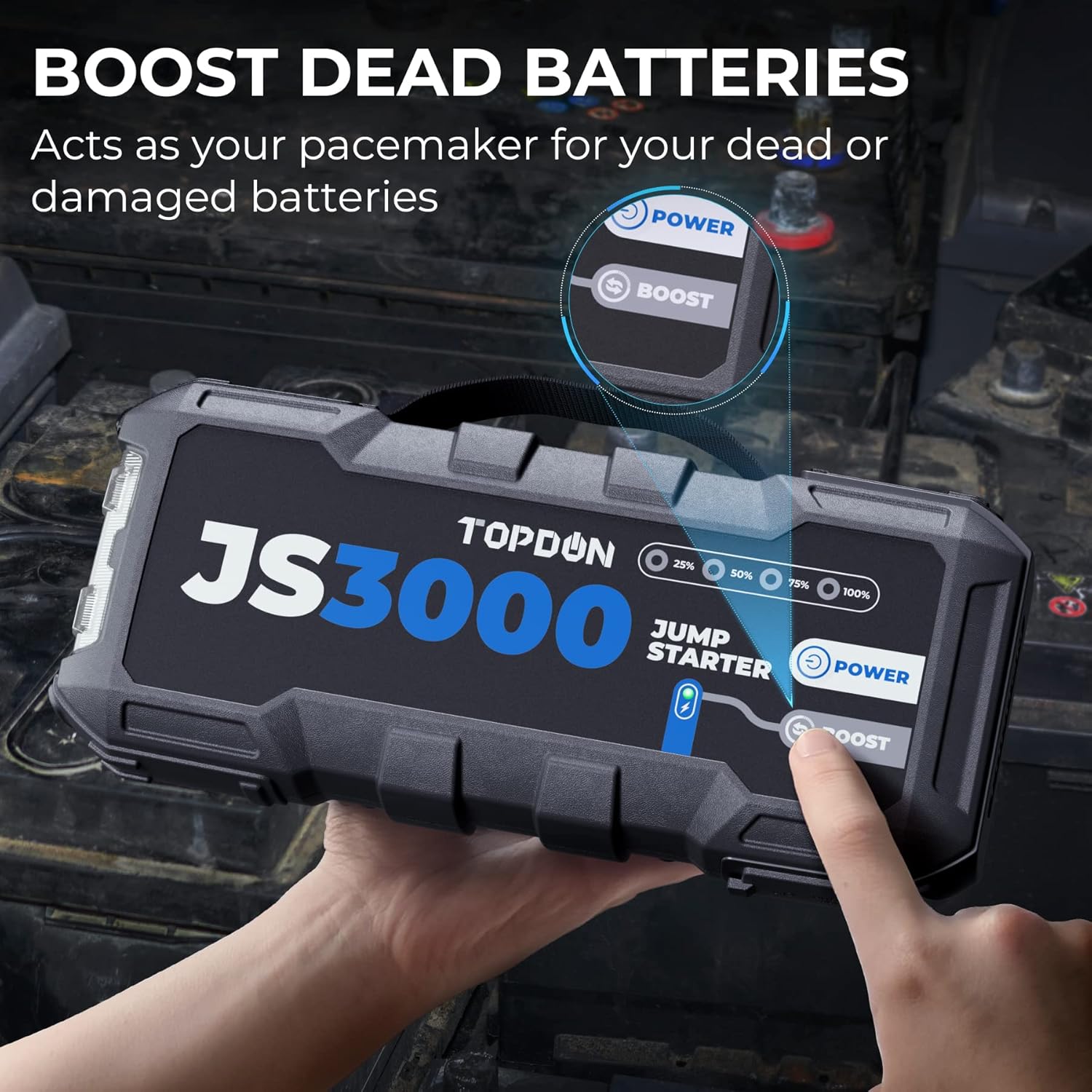Topdon JS3000 3000A Rozrusznik – Power Banks recenzja i cena